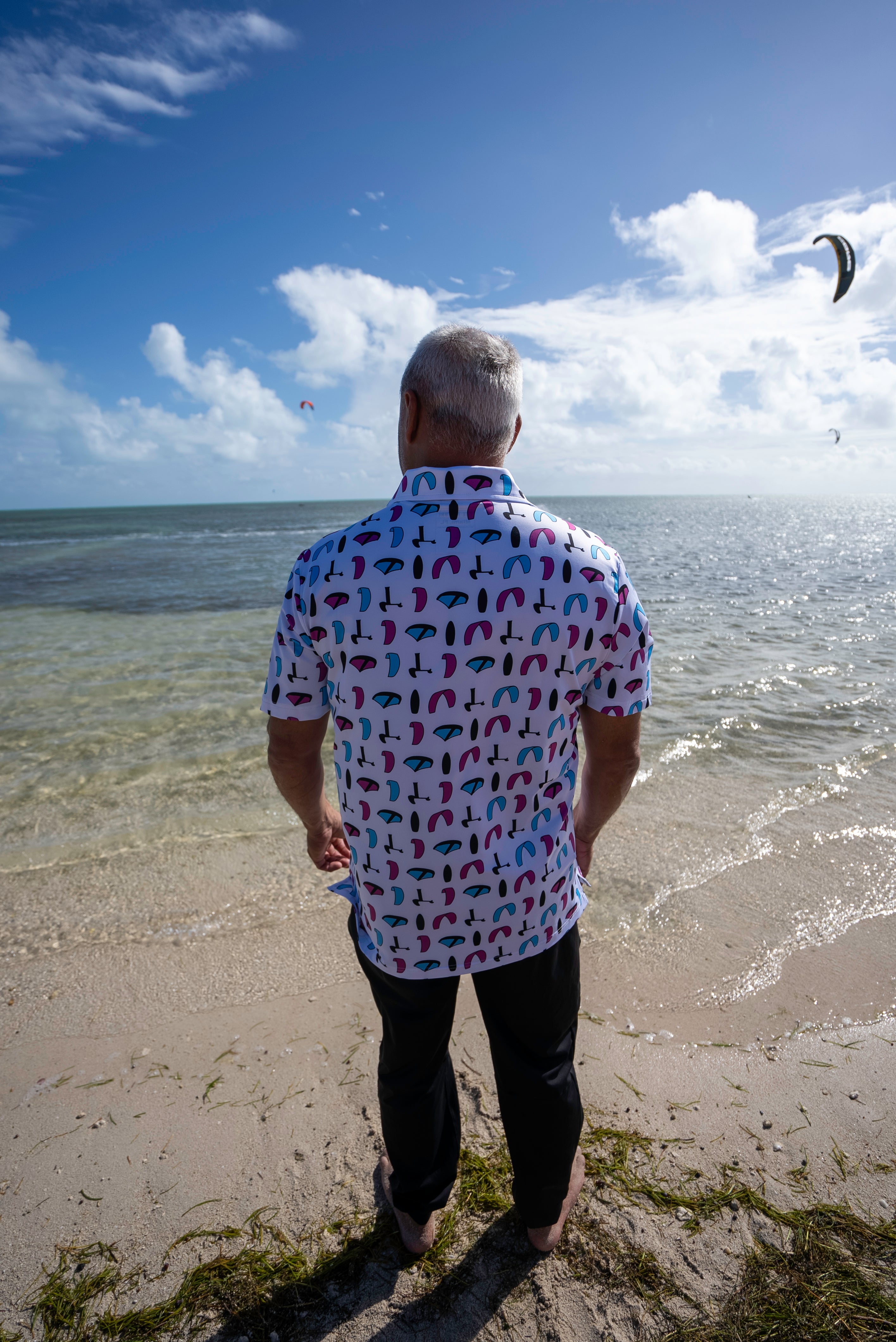 KiteKulture Wing/Foil Polo - White