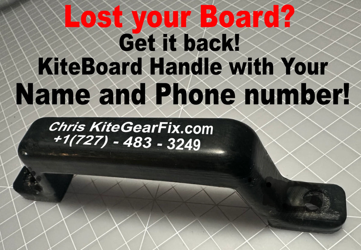 Custom Kiteboard Handle with your info on it!! Cabrinha F-one Core Any Board