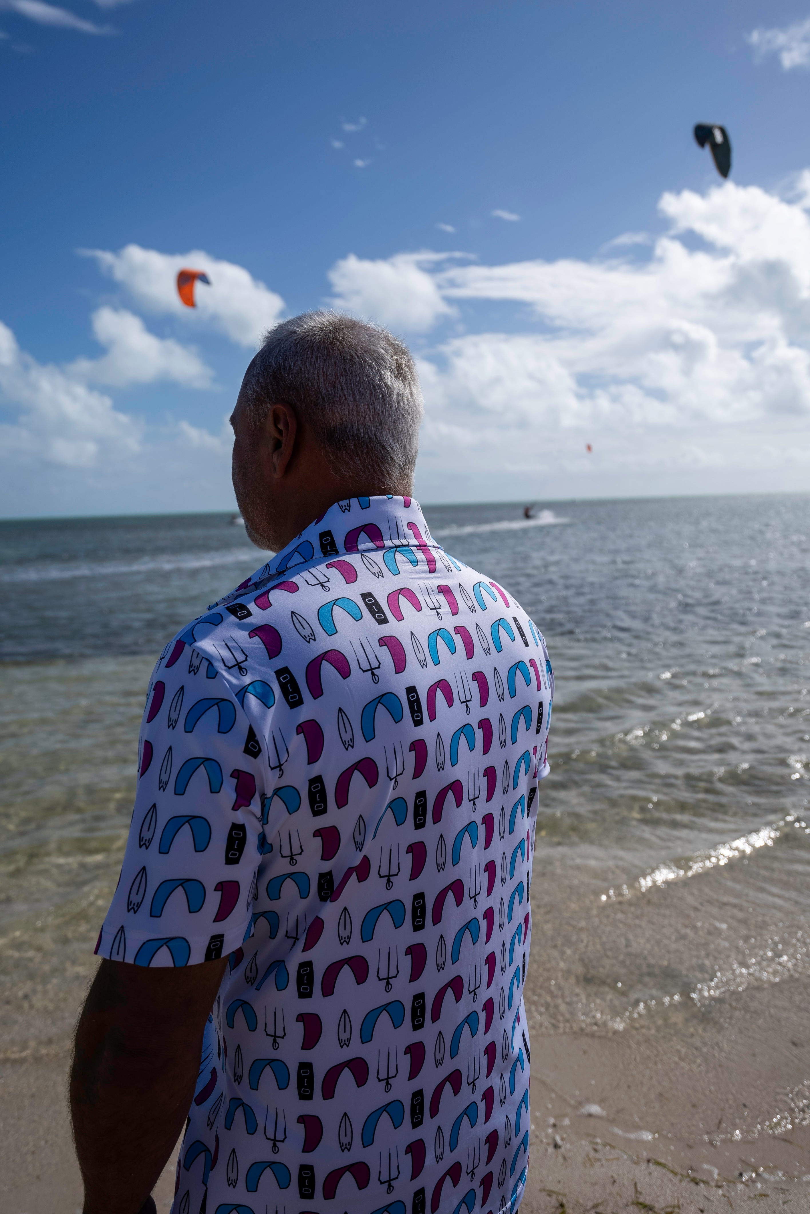 KiteKulture Kiting Polo - White