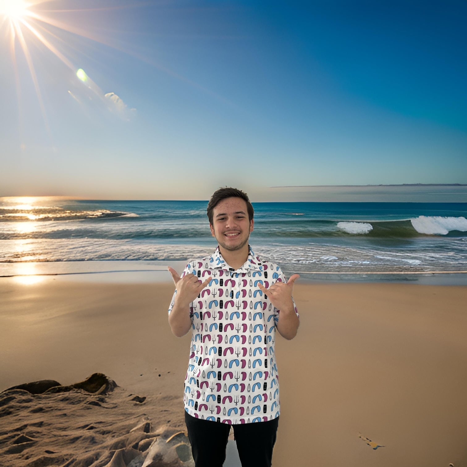 KiteKulture Kiting Polo - White