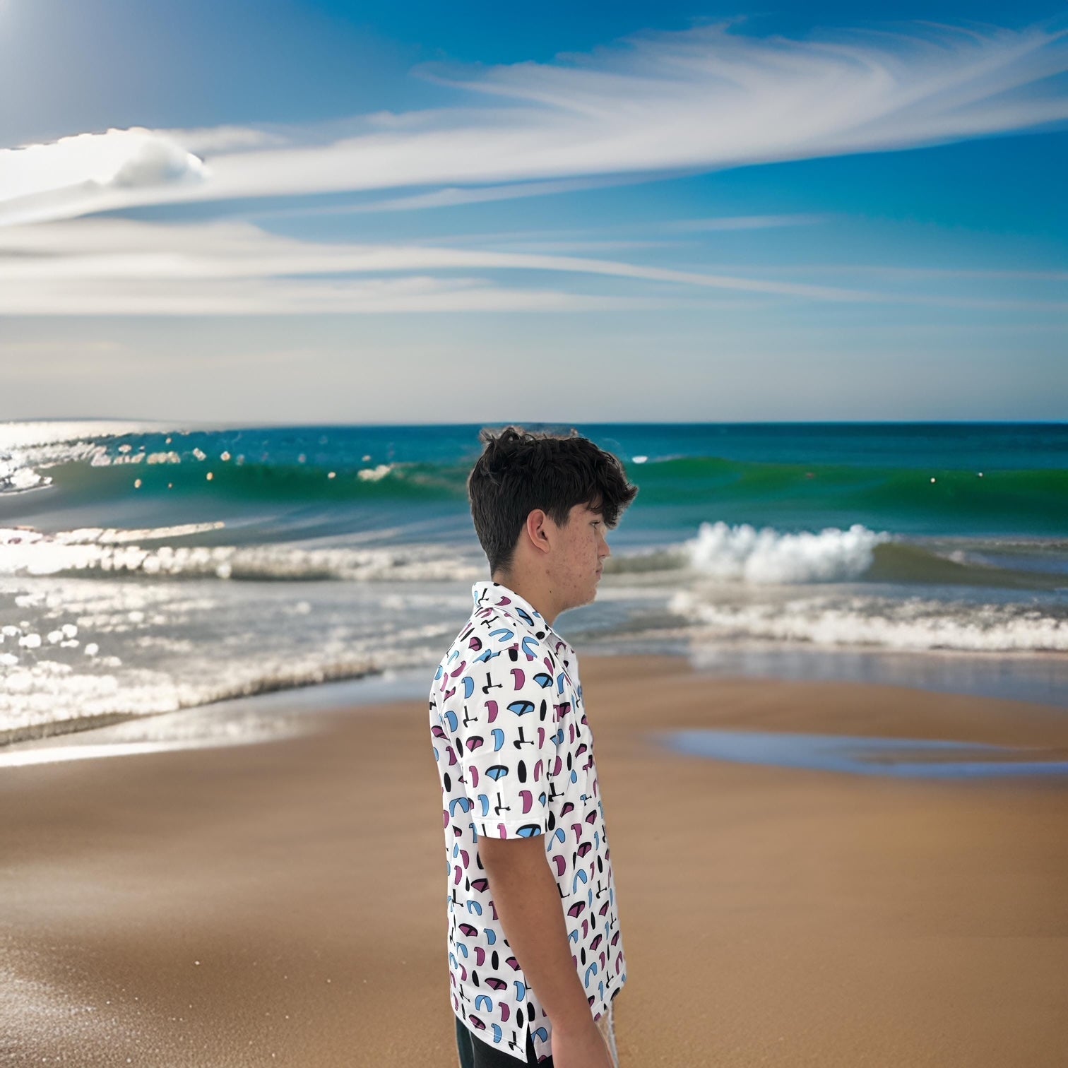 KiteKulture Wing/Foil Polo - White