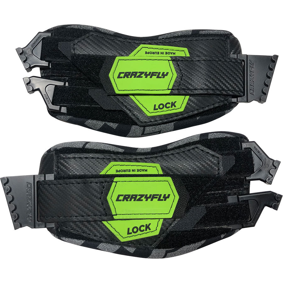 Crazyfly Lock Binding Straps - Green