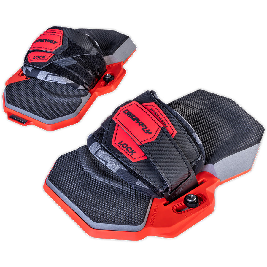 Crazyfly Lock Bindings - Red