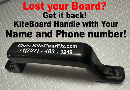 Custom Kiteboard Handle with your info on it!! Cabrinha F-one Core Any Board